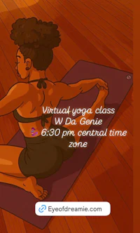 virtual yoga class with dw george 6 pm central time
